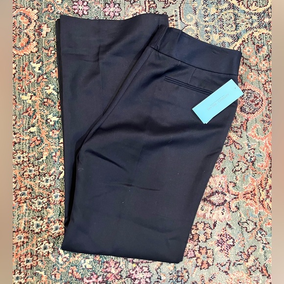 WILL NOT TAKE LESS NWT Antonio Melani Antonio Fit Flare Leg Navy Slacks - Picture 5 of 9